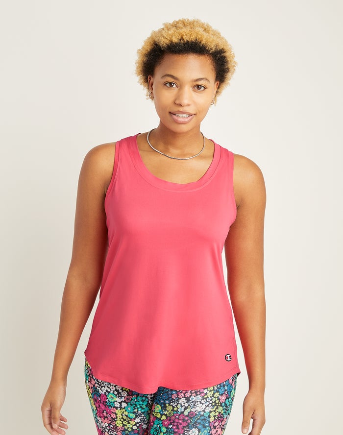 Champion Dame Tank Top Koral - Soft Touch Cutout - Danmark QRC-698147